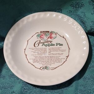 Watkins 1996 Country Apple Pie Recipe Plate
